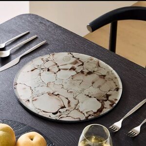 West Elm Glass Mercur Charger